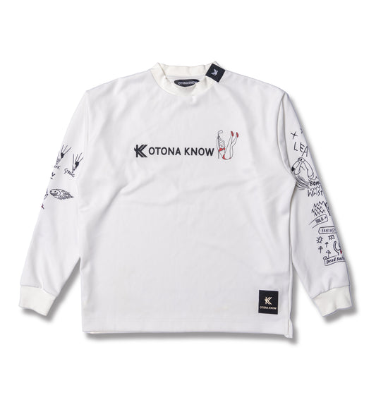 【オトナノロゴ】MOCK NECK PULLOVER L/S